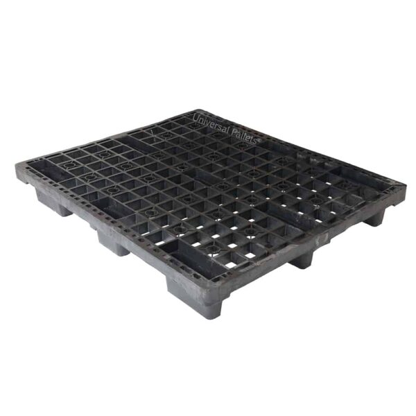 1200 X 1000mm 4 Way Entry Non-perimeter Based Lightweight Nestable Plastic Pallet for sale