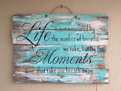 shabby chic pallet board quote