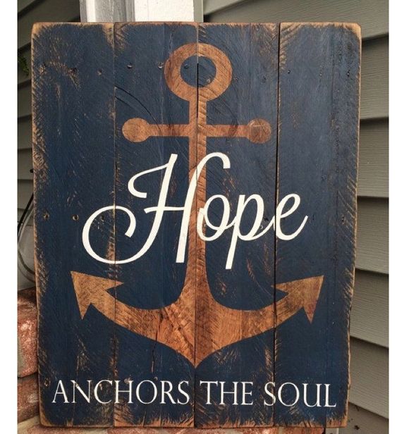 Nautical painted pallet board quote