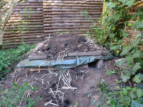 hedgehog shelter made from recycled pallets