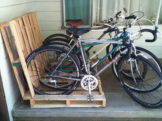 pallet bike rack