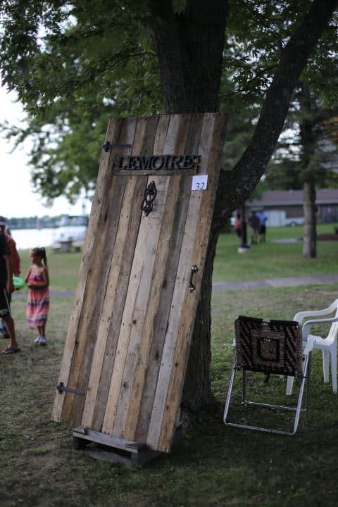 rustic pallet wood door