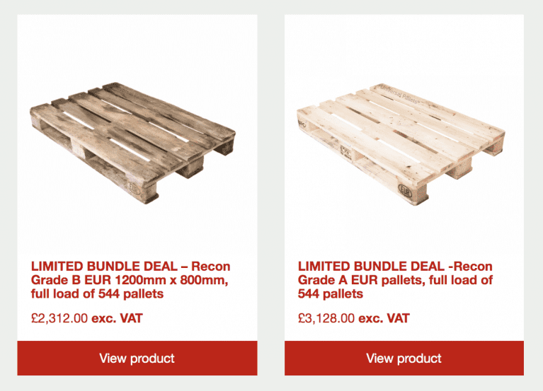 Bulk discounted EURO pallets