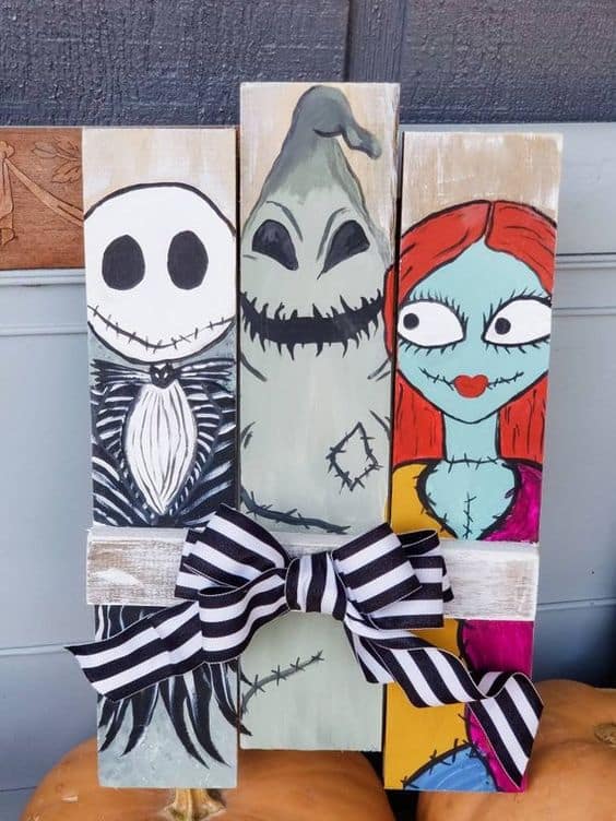 pallet art for halloween