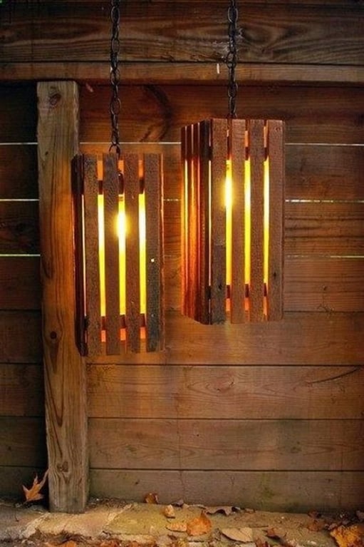 cage style pallet lamps