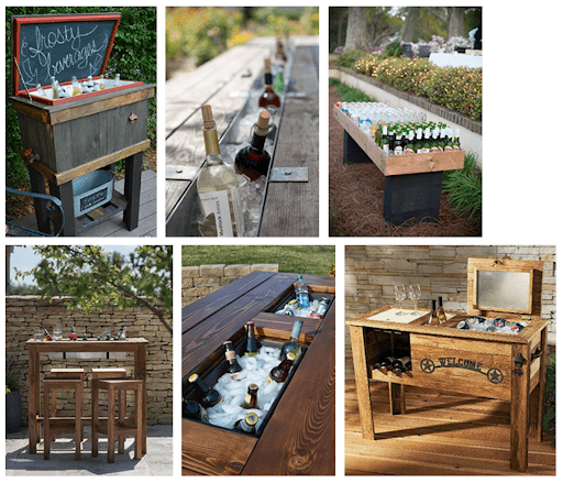 Pallet drinks coolers