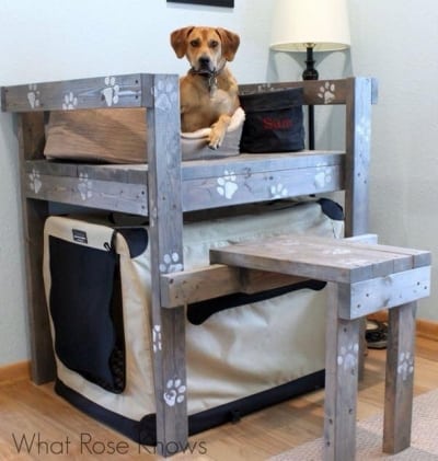 upcycled-pallet-dog-bunk-bed